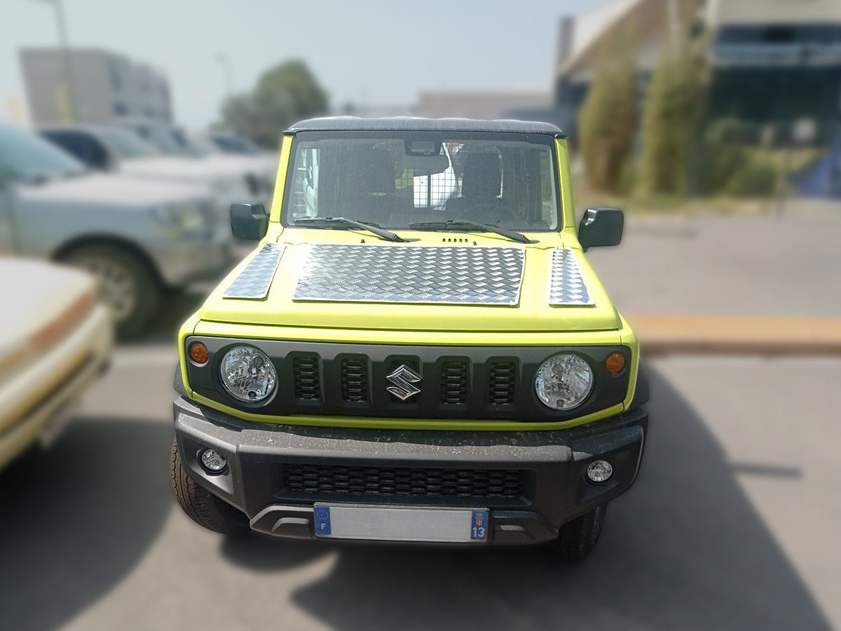 Protection capot aluminium strié 2mm Suzuki Jimny 2018+ N4-Offroad Xperts 4x4