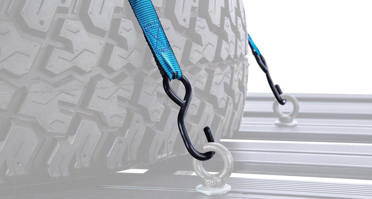 Porte roue pour galerie pioneer (par sangle) - RHINO-RACK Xperts 4x4
