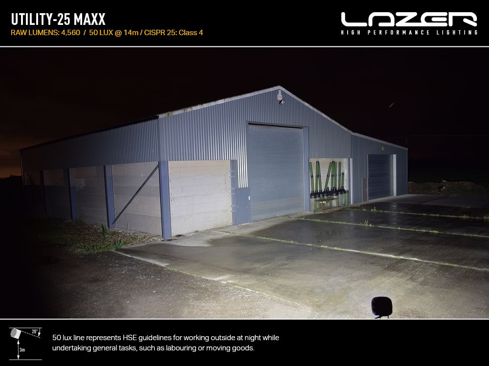 LAZER LAMPS Utility-25 MAXX — Phare de Travail LED 4560 lm Xperts 4x4