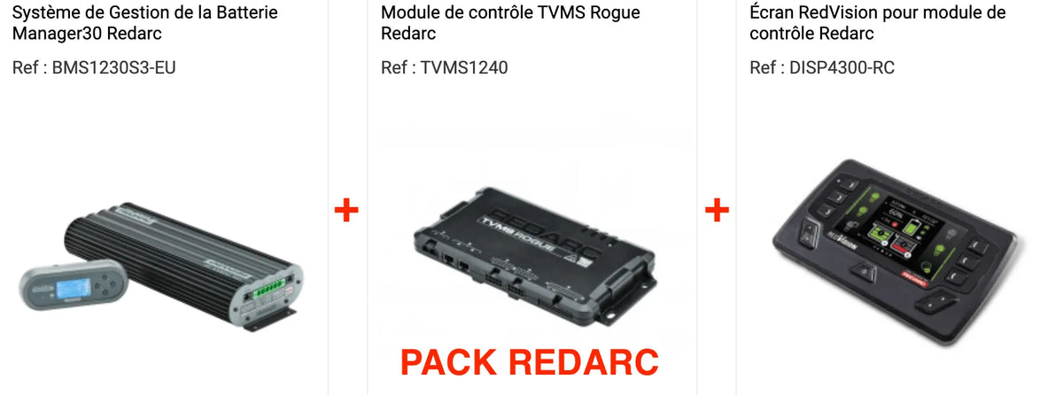 Pack Système de gestion de batterie ROGUE RedVision Redarc Xperts 4x4