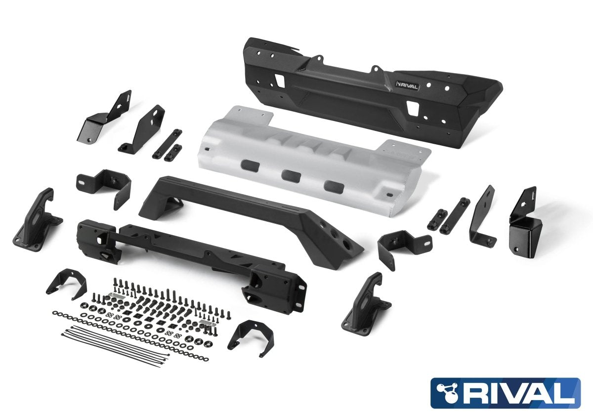 Pare-choc Avant Stubby avec A-Bar Rival4x4 - Jeep Wrangler JK/JL & Gladiator JT Xperts 4x4