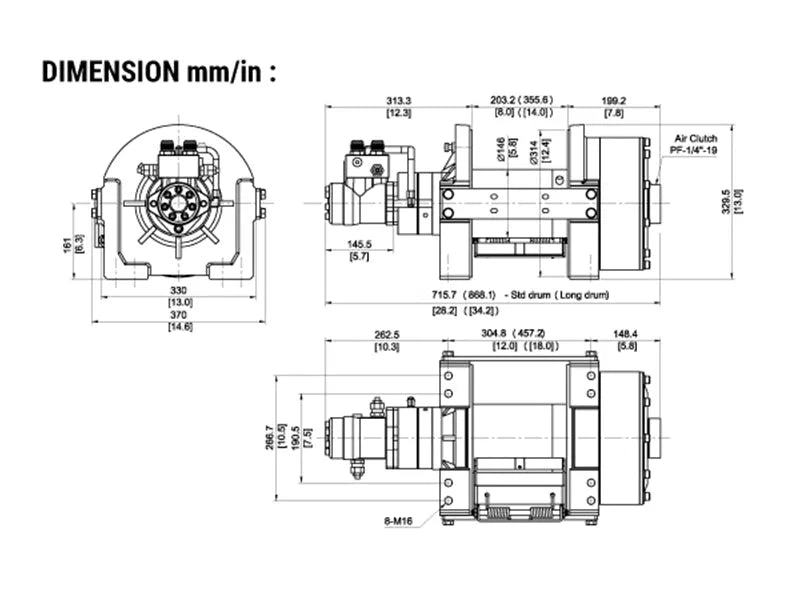 Treuil COMEUP BISON 20 HYDRAULIQUE - 9.07T | OFFROAD & DÉPANNAGE Xperts 4x4