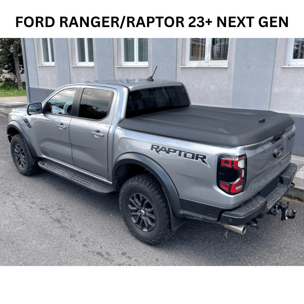 Couvre Benne AEROKLAS Speed – Double Coque ABS - Noir Grainé - Double-Cab - Ford Ranger 2012-2022