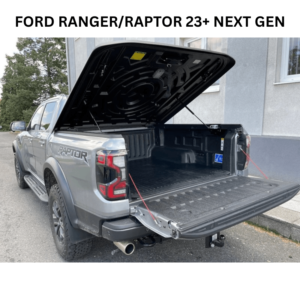 Couvre Benne AEROKLAS Speed – Double Coque ABS - Noir Grainé - Double-Cab - Ford Ranger 2012-2022