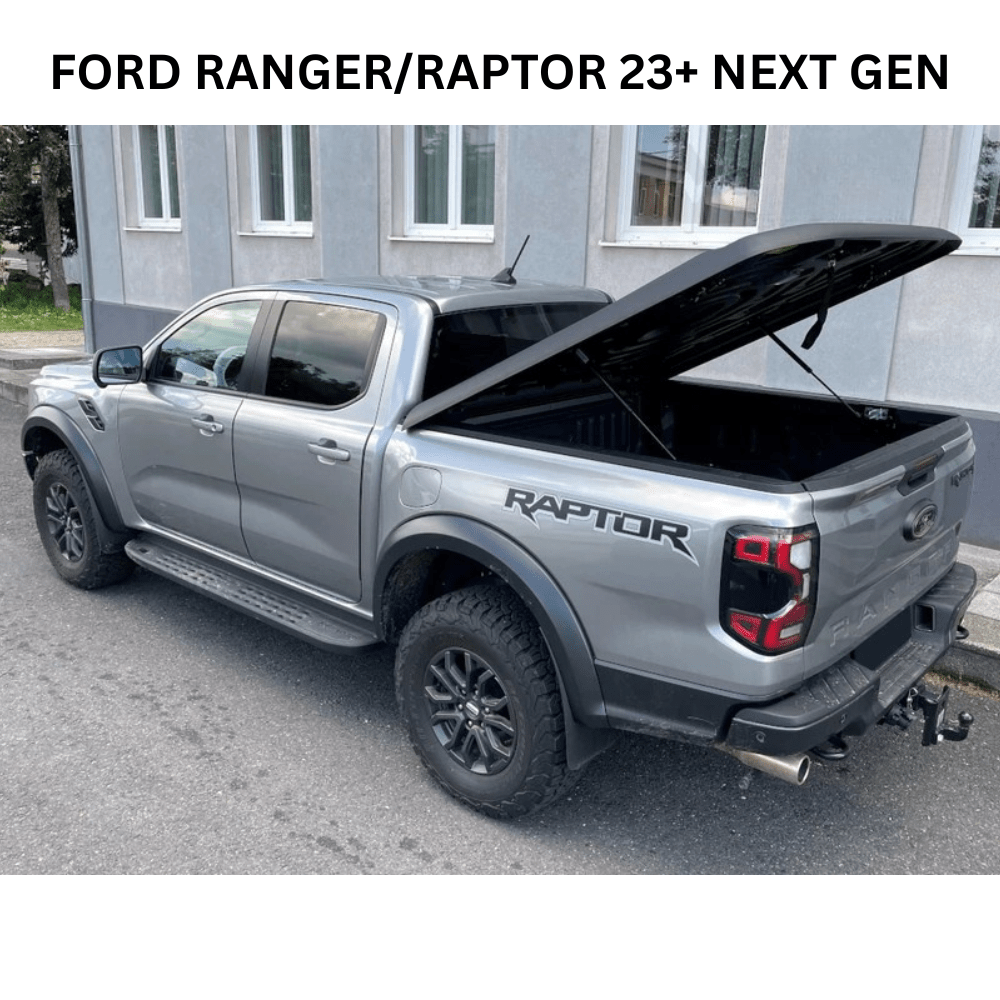 Couvre Benne AEROKLAS Speed – Double Coque ABS - Noir Grainé - Double-Cab - Ford Ranger 2012-2022