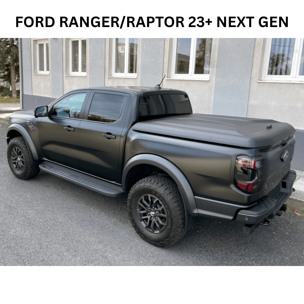 Couvre Benne AEROKLAS Speed – Double Coque ABS - Noir Grainé - Double-Cab - Ford Ranger 2012-2022