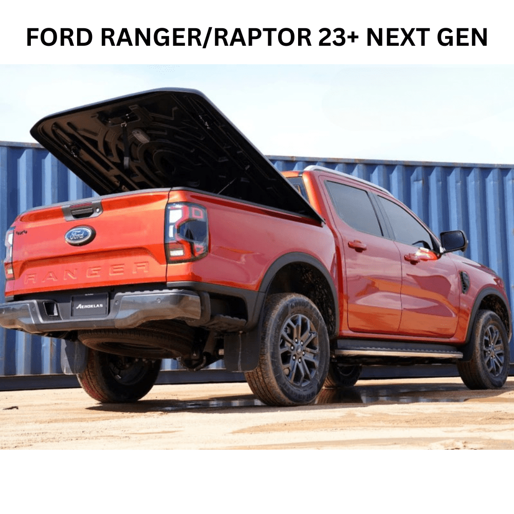 Couvre Benne AEROKLAS Speed – Double Coque ABS - Noir Grainé - Double-Cab - Ford Ranger 2012-2022