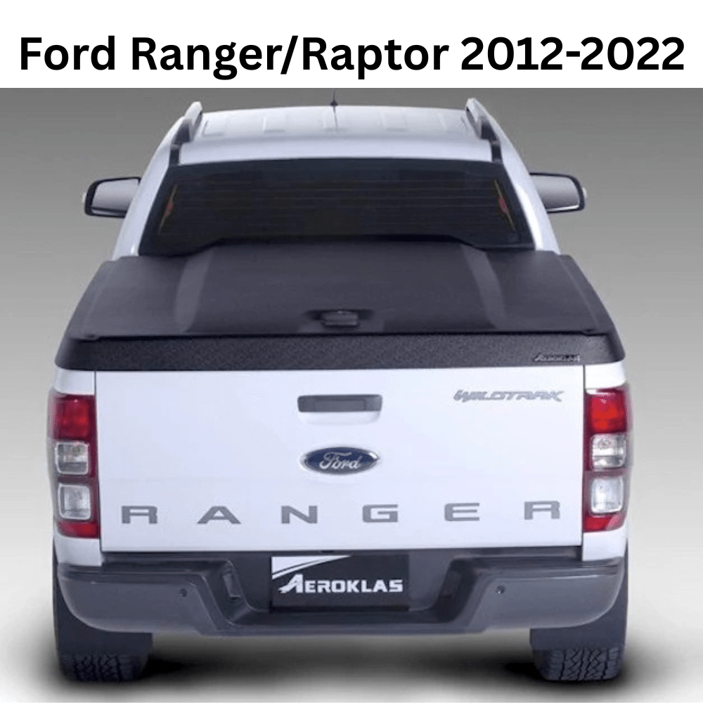 Couvre Benne AEROKLAS Speed – Double Coque ABS - Noir Grainé - Double-Cab - Ford Ranger 2012-2022