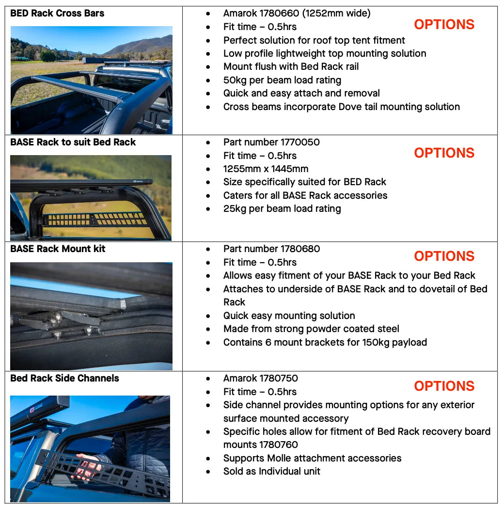 Bed Rack System ARB | Volkswagen Amarok 2023+ - VW Amarok 2023+