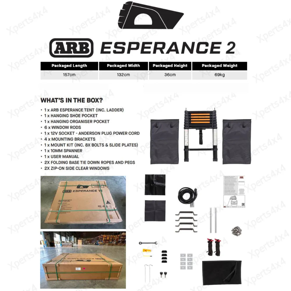 Tente de Toit ARB Esperance V2 - Coque Rigide ABS - BYD Shark 2024+