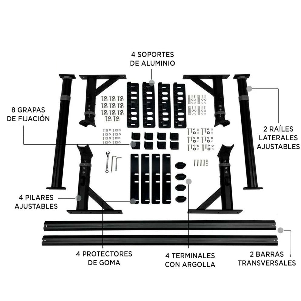Bed Rack Universel Aluminium Pickup | BULLFACE - Dodge RAM 1500