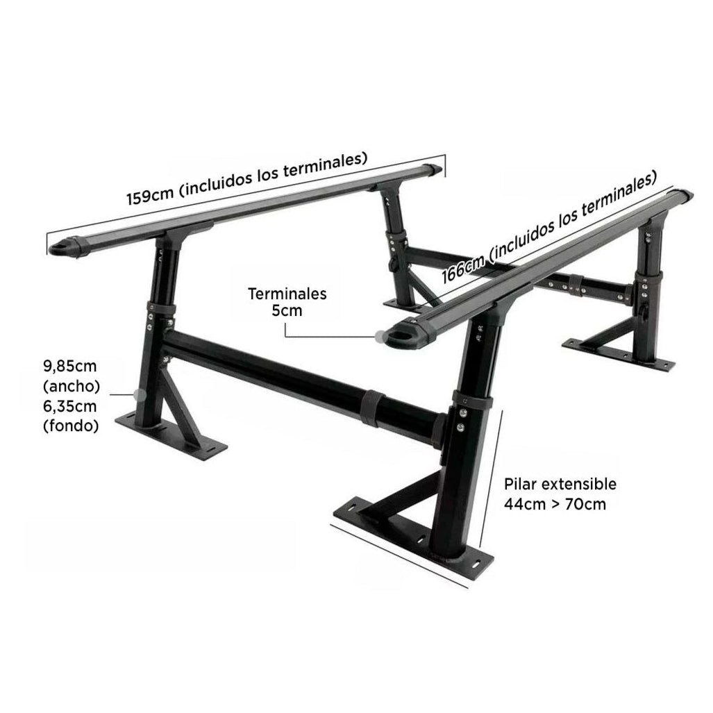 Bed Rack Universel Aluminium Pickup | BULLFACE - Dodge RAM 1500