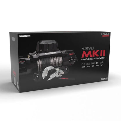 Treuil Bushranger REVO 12S MKII 5443kg - Acier ou Synthétique - BYD Shark 2024+
