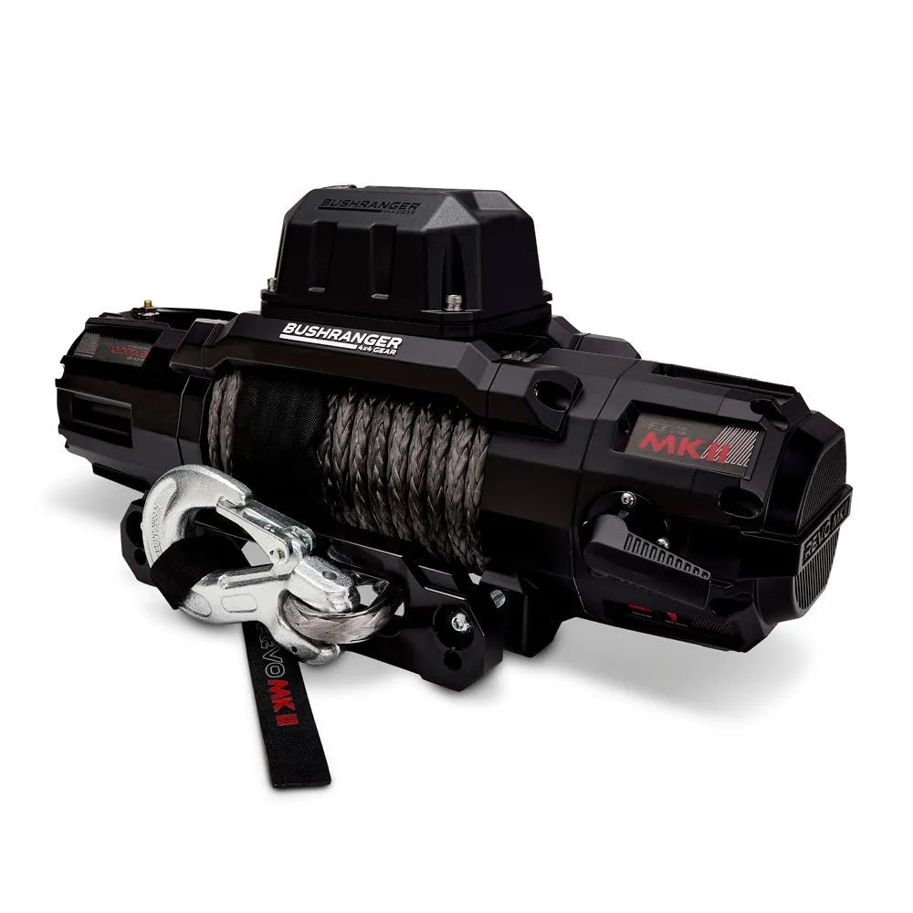 Treuil Bushranger REVO 12S MKII 5443kg - Acier ou Synthétique - BYD Shark 2024+