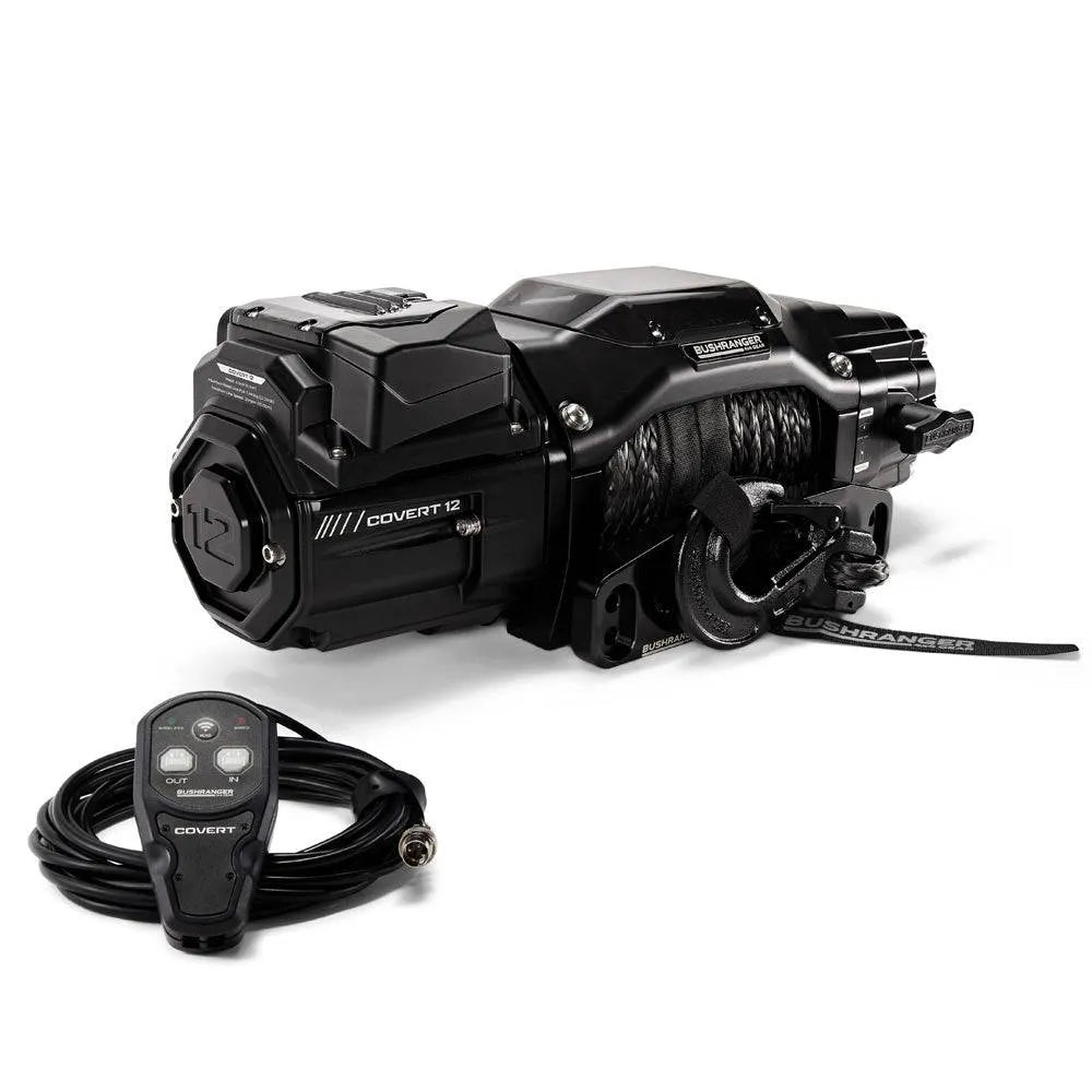 Treuil COVERT 12S Bushranger | 12V | 5443 KG | Synthetique - BYD Shark 2024+