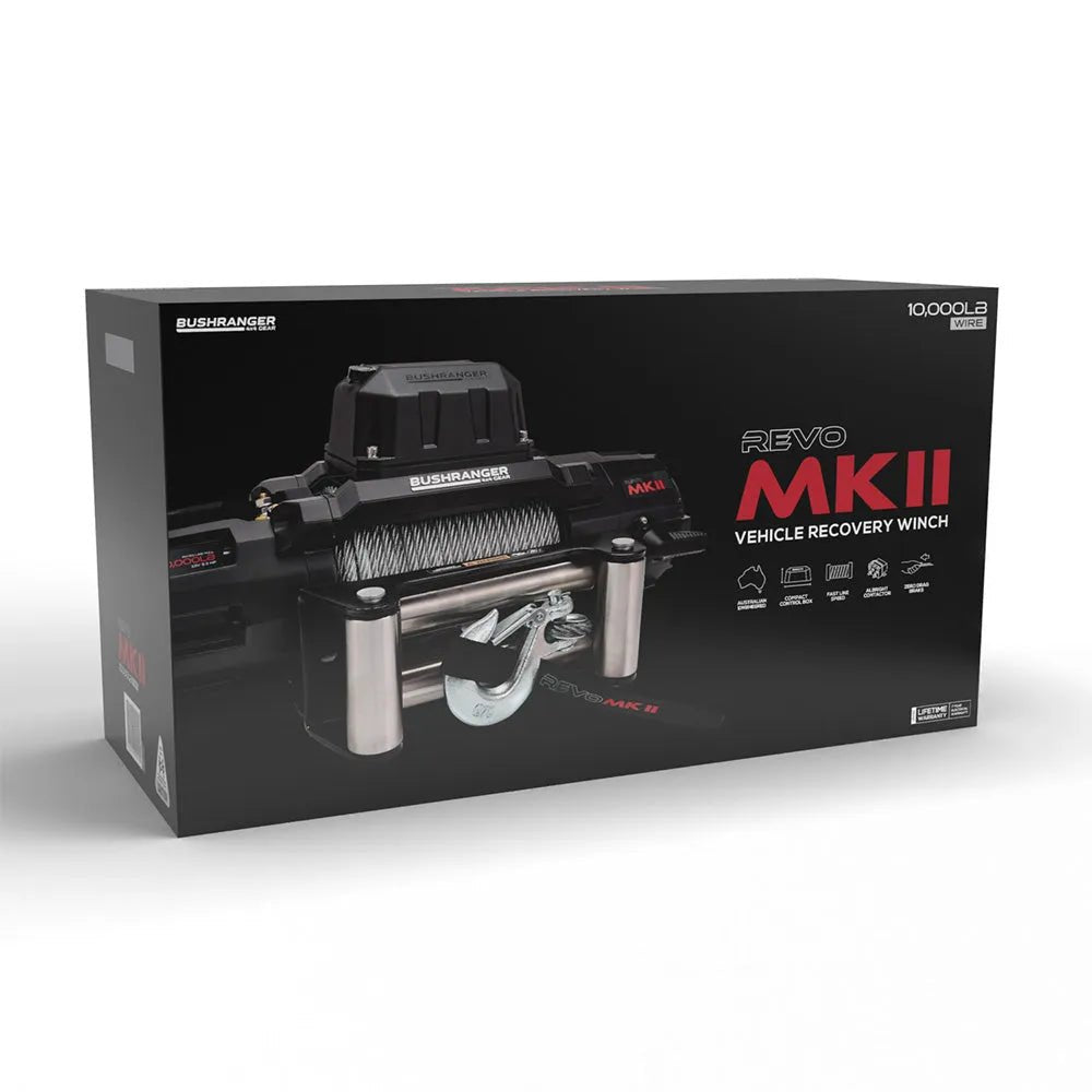 Treuil REVO 10S MKII 4 536 kg | Câble Acier ou Synthétique - Bushranger 4x4 Gear - BYD Shark 2024+