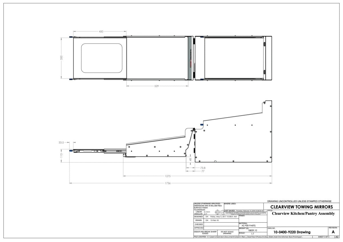 Bloc Cuisine Modulaire Depliable ClearView | 4x4 & Pickup - BYD Shark 2024+