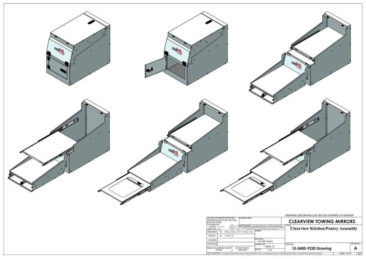 Bloc Cuisine Modulaire Depliable ClearView | 4x4 & Pickup - BYD Shark 2024+