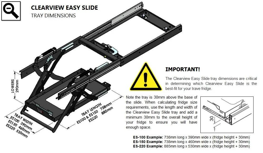 Plateau Coulissant/Basculant (Drop-slide) ClearView - Easy Slide - BYD Shark 2024+