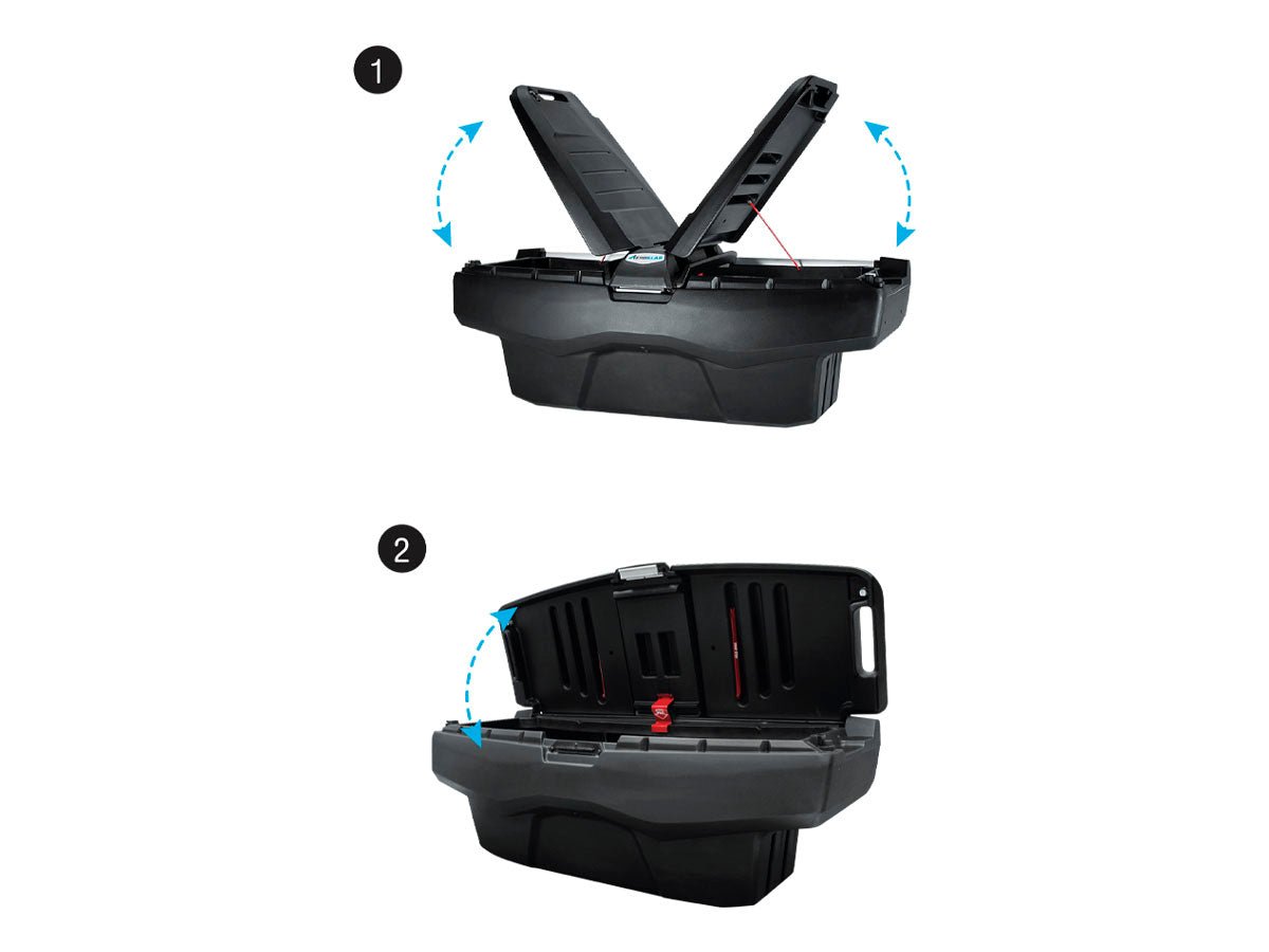 Coffre de benne TRINITY 210 L à trois accès | AEROKLAS Xperts 4x4