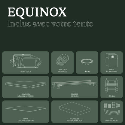 Tente de Toit EQUINOX 2 Places Go Overland Canada – Aluminium - BYD Shark 2024+