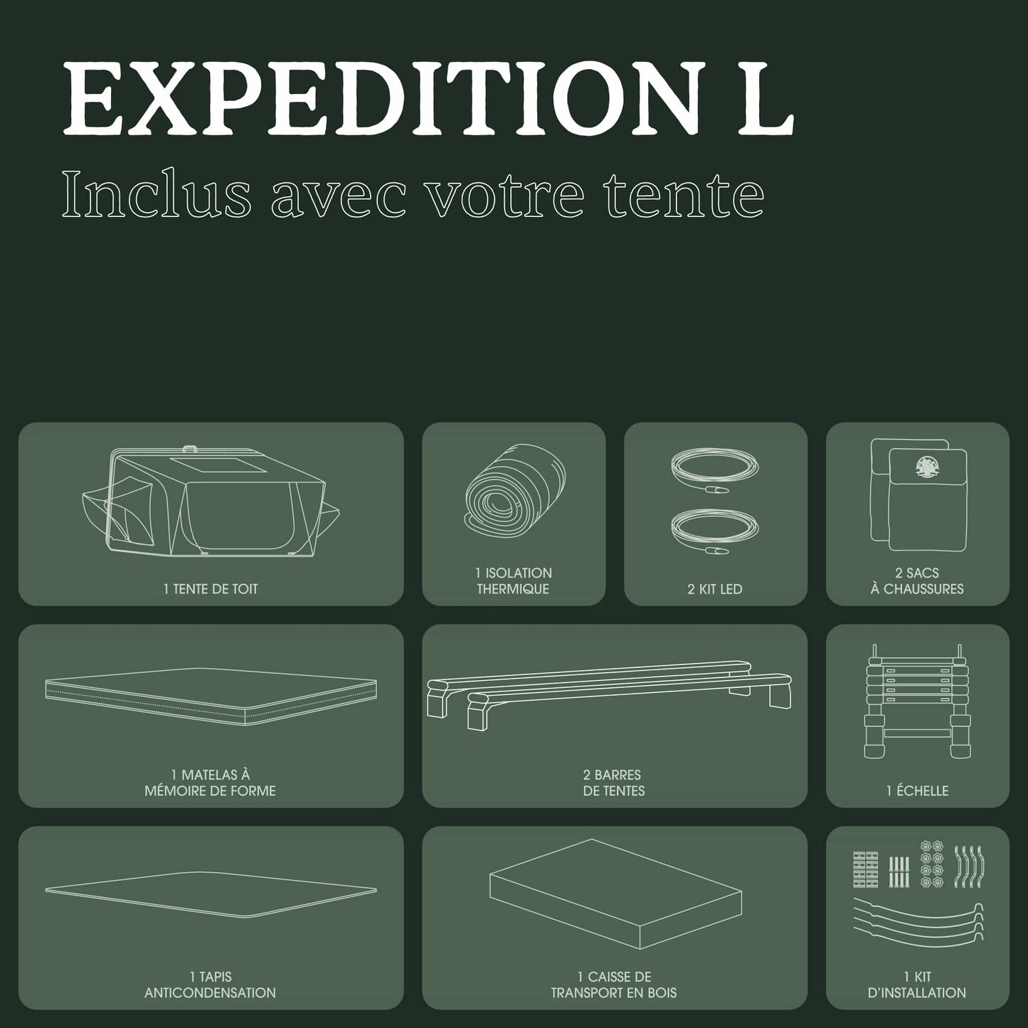 Tente de Toit Expedition L – Go Overland Canada - 3/4 Places - BYD Shark 2024+