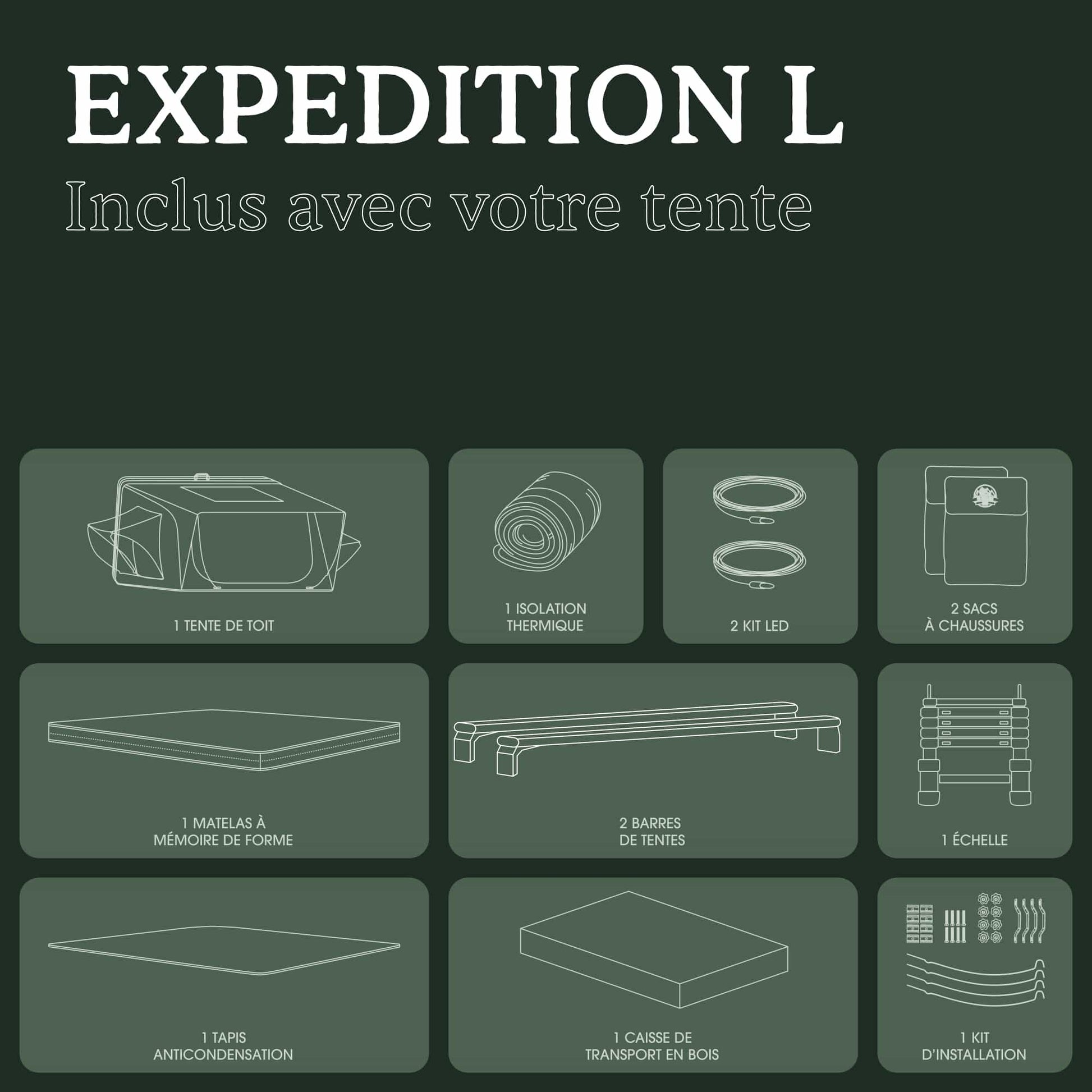 Tente de Toit Expedition L – Go Overland Canada - 3/4 Places - BYD Shark 2024+