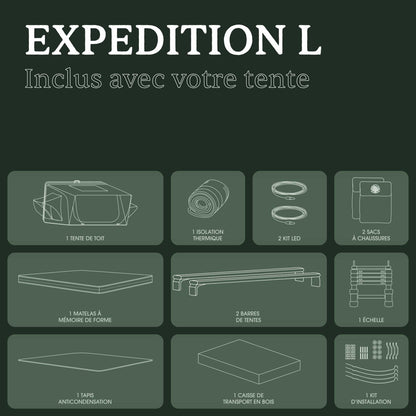 Tente de Toit Expedition L – Go Overland Canada - 3/4 Places - BYD Shark 2024+