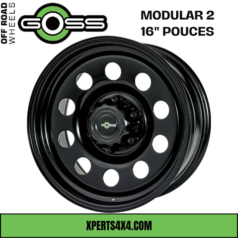 Jante Acier GOSS MODULAR II - 16" pouces - Black - Dacia Duster 2010-2023