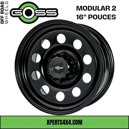Jante Acier GOSS MODULAR II - 16" pouces - Black - Dacia Duster 2010-2023
