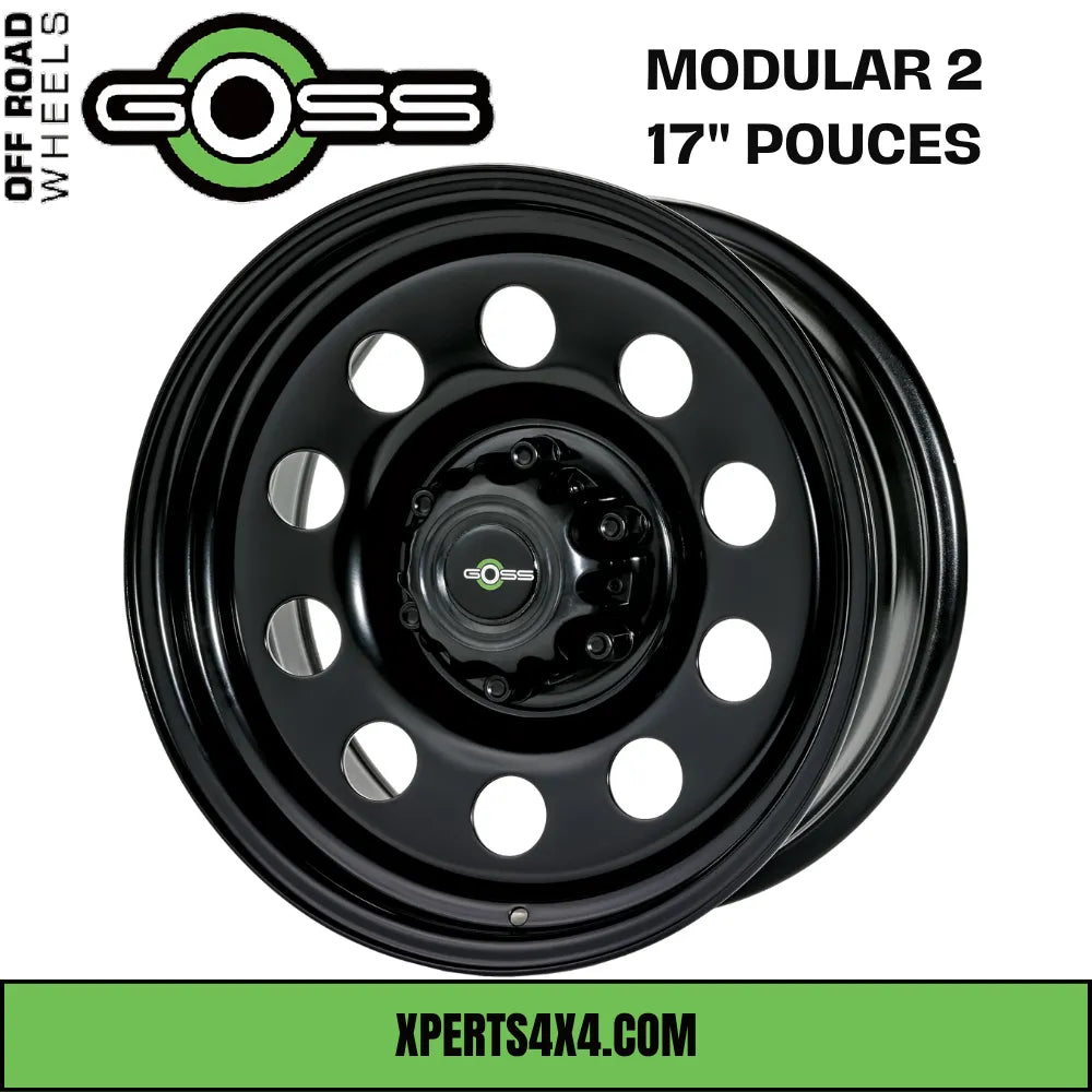 Jante Acier GOSS MODULAR II - 17" pouces - Black - Dacia Duster 2010-2023