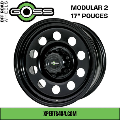 Jante Acier GOSS MODULAR II - 17" pouces - Black - Dacia Duster 2010-2023