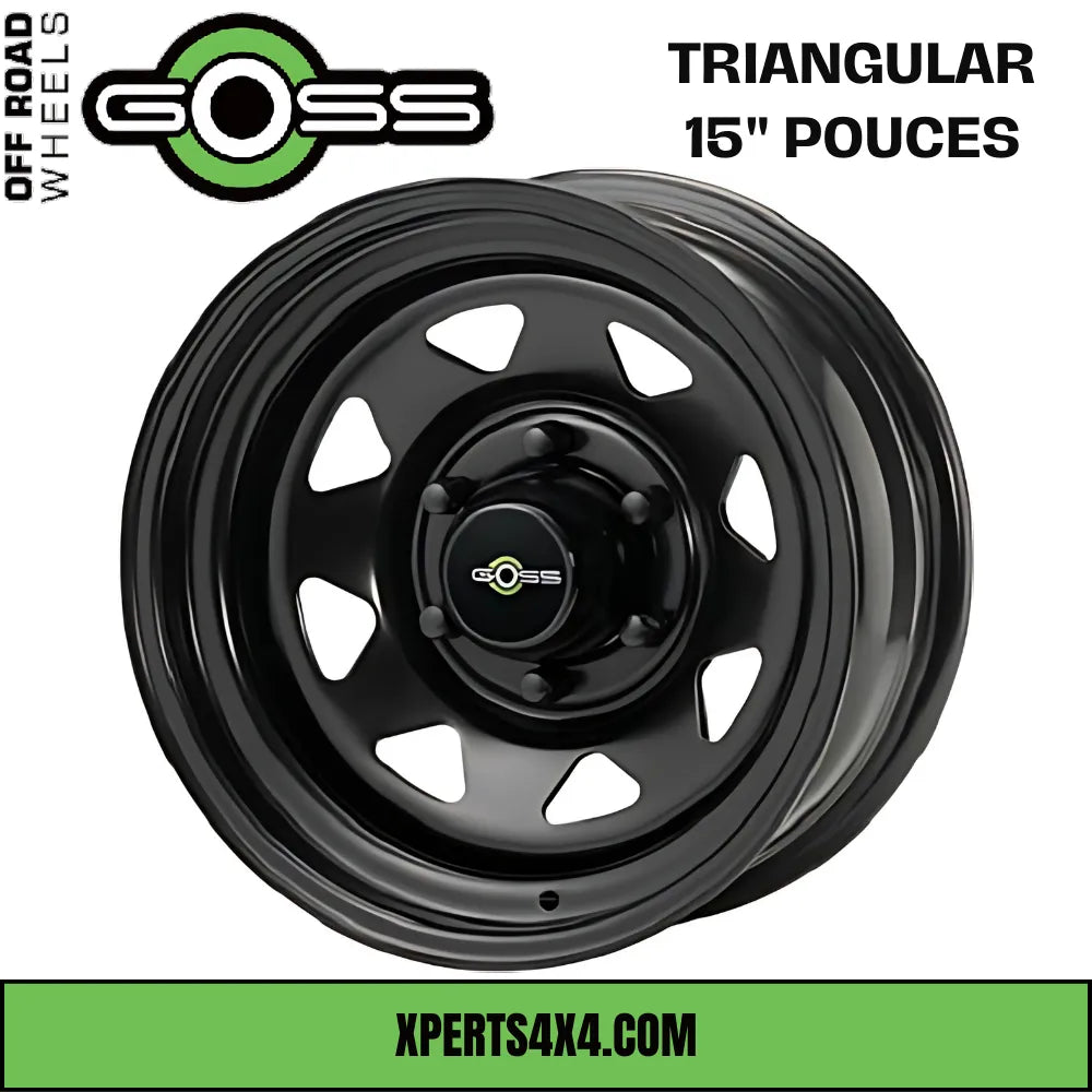 Jante Acier GOSS TRIANGULAR - 15 pouces - Black - Dacia Duster 2010-2023