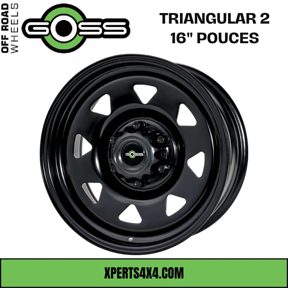 Jante Acier GOSS TRIANGULAR II - 16" pouces - Black - Dacia Duster 2010-2023