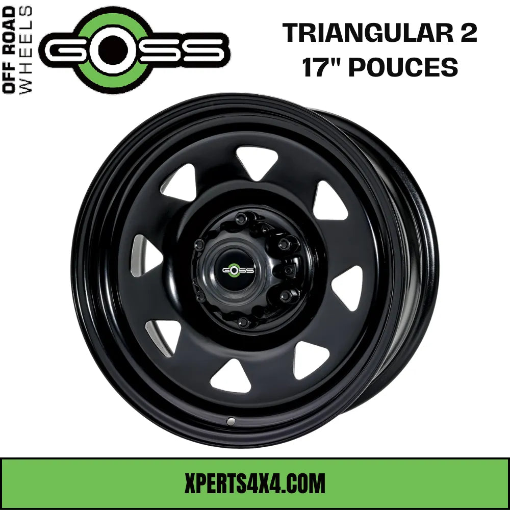 Jante Acier GOSS TRIANGULAR II - 17" pouces - Black - Dacia Duster 2010-2023