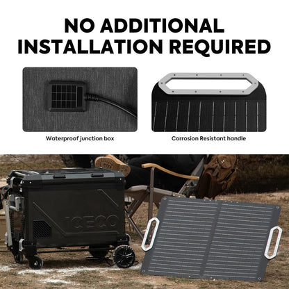 Panneau Solaire Pliable ICECO 80W – Énergie Portable & Efficace - BYD Shark 2024+