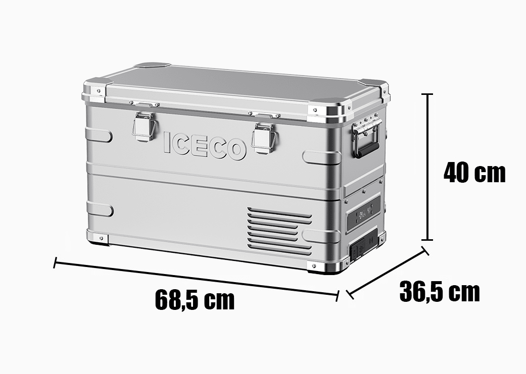 Refrigerateur/Congelateur ICECO 35L Double Zone - Argent - BYD Shark 2024+
