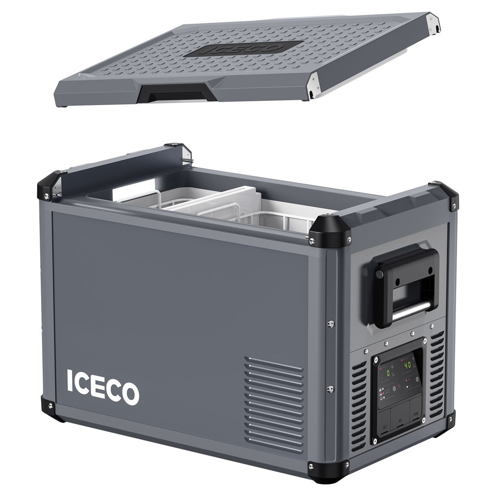 Refrigerateur/Congelateur ICECO 45L Double Compartiments - Gris - BYD Shark 2024+