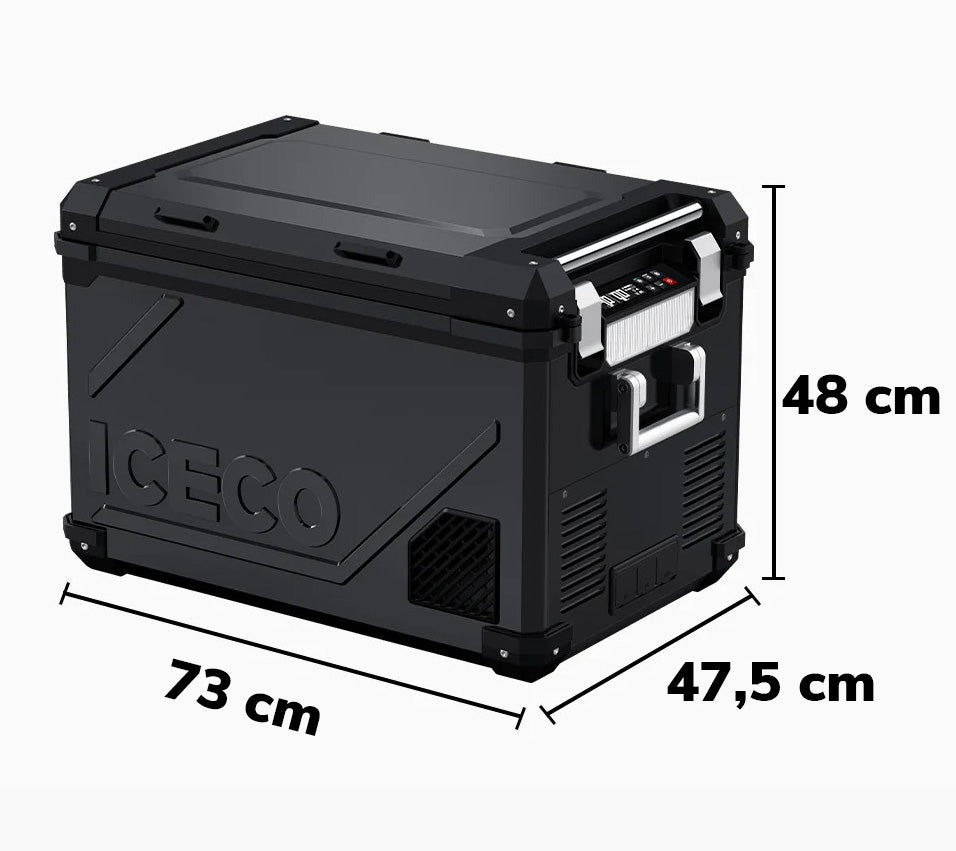 Refrigerateur/Congelateur ICECO 55L Double Compartiments - Noir - BYD Shark 2024+