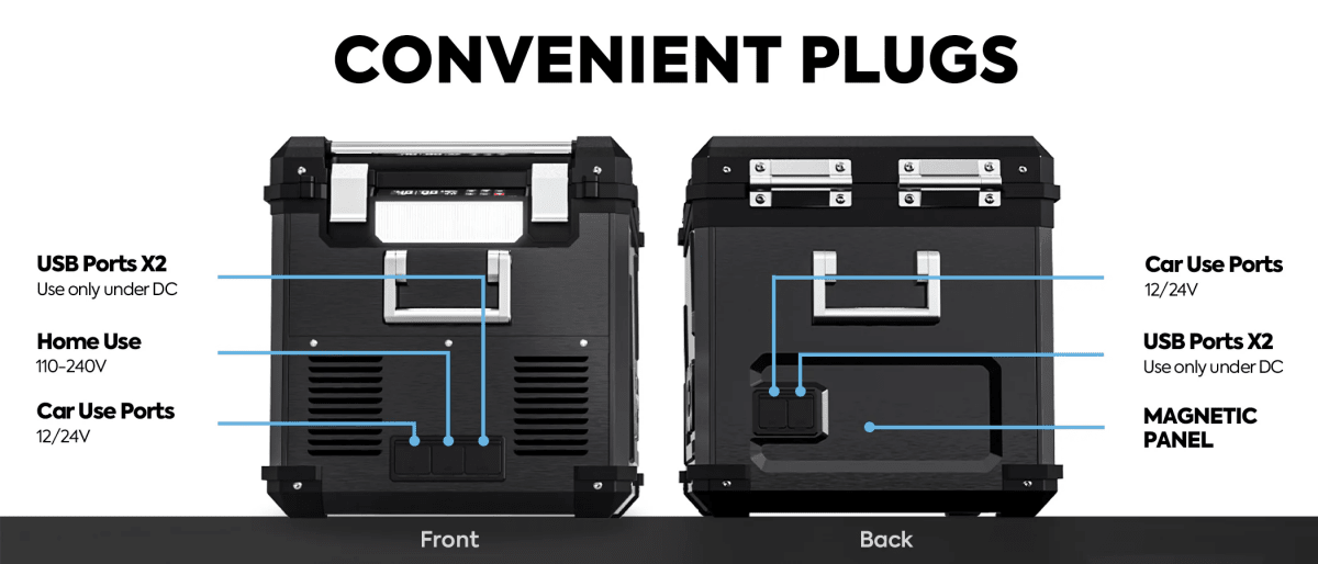 Refrigerateur/Congelateur ICECO 55L Double Compartiments - Noir - BYD Shark 2024+