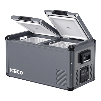 Refrigerateur/Congelateur ICECO 75L Double Compartiments - Gris - BYD Shark 2024+