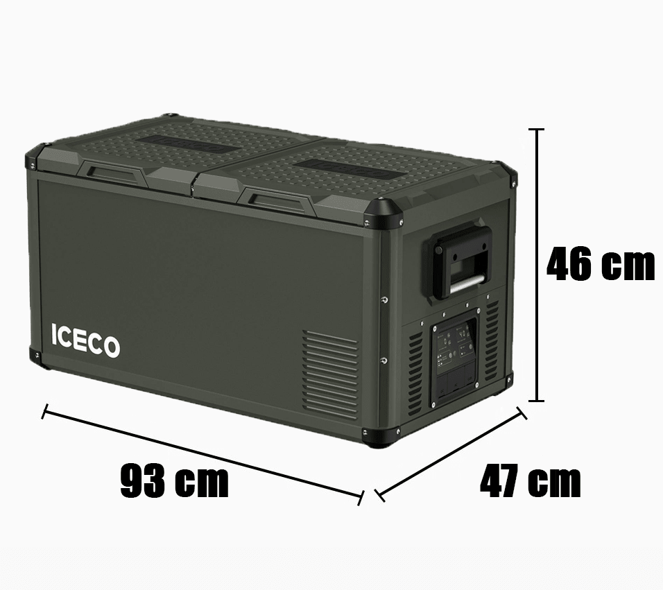 Refrigerateur/Congelateur ICECO 75L Double Compartiments - Vert - BYD Shark 2024+