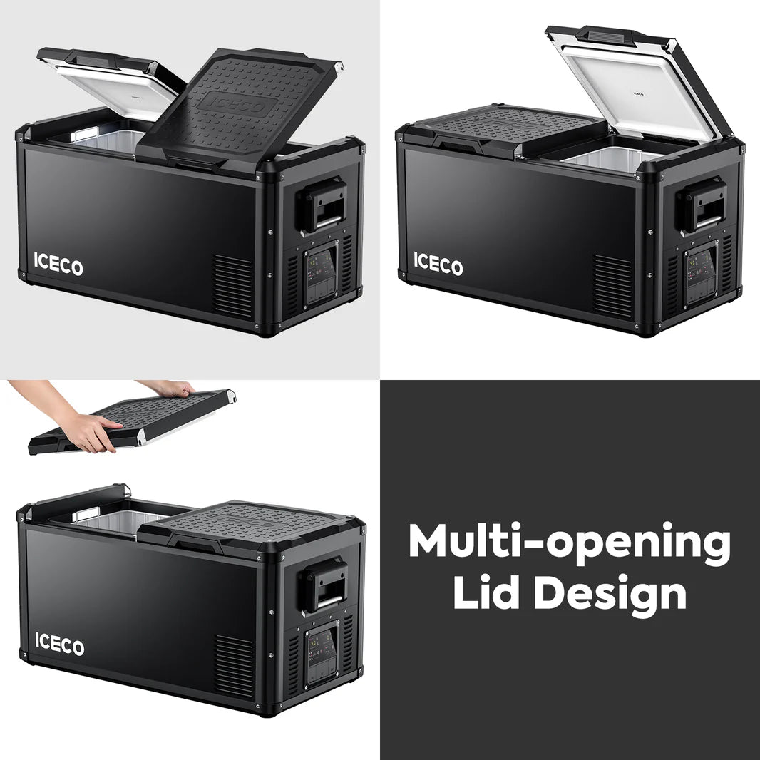 Refrigerateur/Congelateur ICECO 75L Double Compartiments - Vert - BYD Shark 2024+