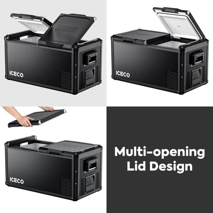 Refrigerateur/Congelateur ICECO 75L Double Compartiments - Vert - BYD Shark 2024+