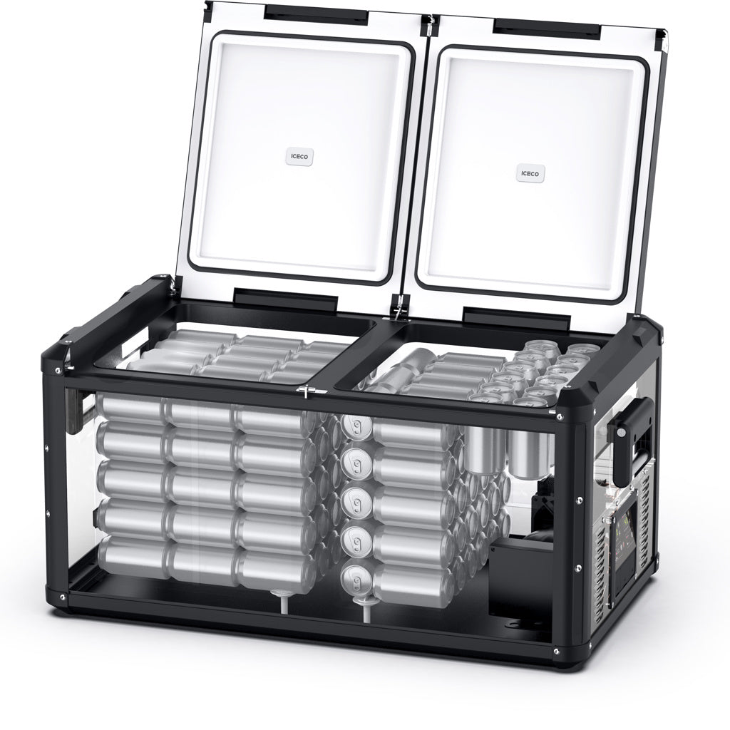 Refrigerateur/Congelateur ICECO 90L Double Compartiments - Noir - BYD Shark 2024+