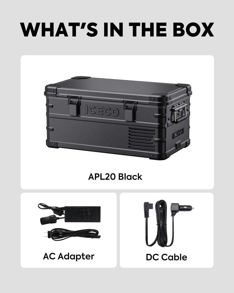 Réfrigérateur/Congélateur ICECO APL20 20L Black - Portable & Connecté - BYD Shark 2024+