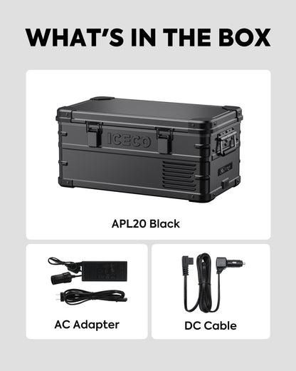 Réfrigérateur/Congélateur ICECO APL20 20L Black - Portable & Connecté - BYD Shark 2024+
