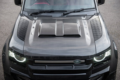 Capot Carbone Ventrilé KAHN Luxe - Defender 90/110/130 (2020+) - Defender 110