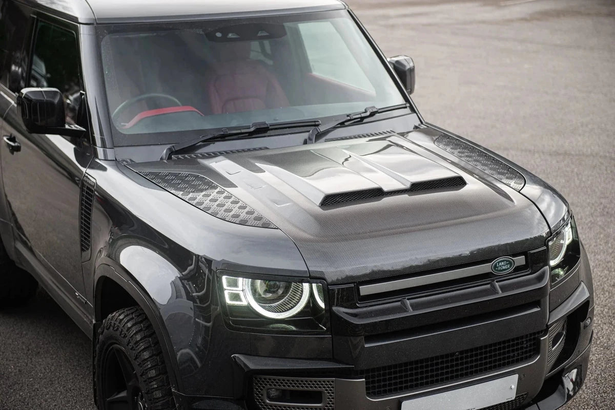 Capot Carbone Ventrilé KAHN Luxe - Defender 90/110/130 (2020+) - Defender 110