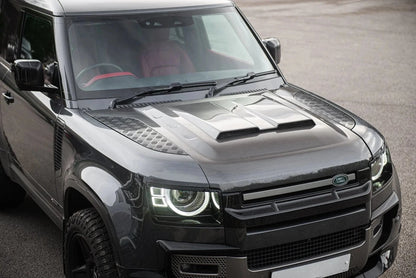 Capot Carbone Ventrilé KAHN Luxe - Defender 90/110/130 (2020+) - Defender 110